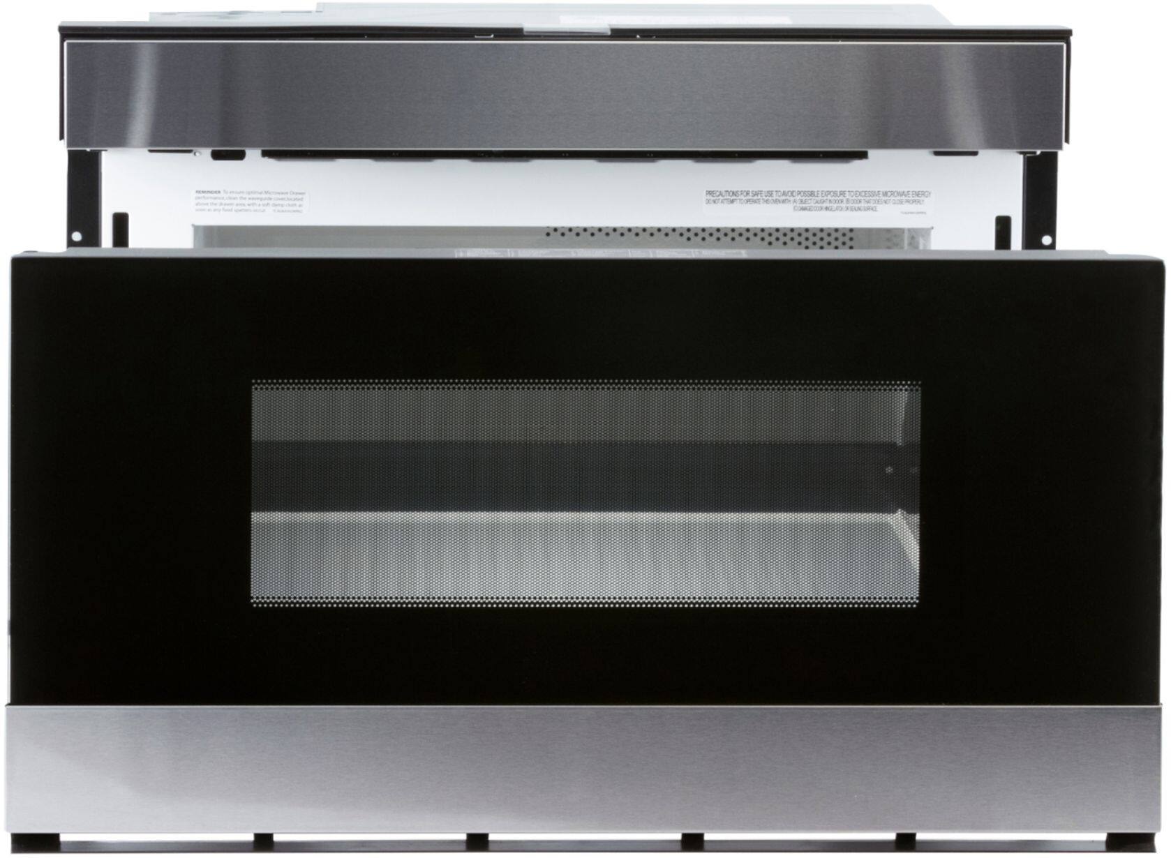 Sharp - 24" 1.2 Cu. Ft. Built-In Microwave Drawer - Stainless Steel And Black Glass - Alt_View_Standard_12