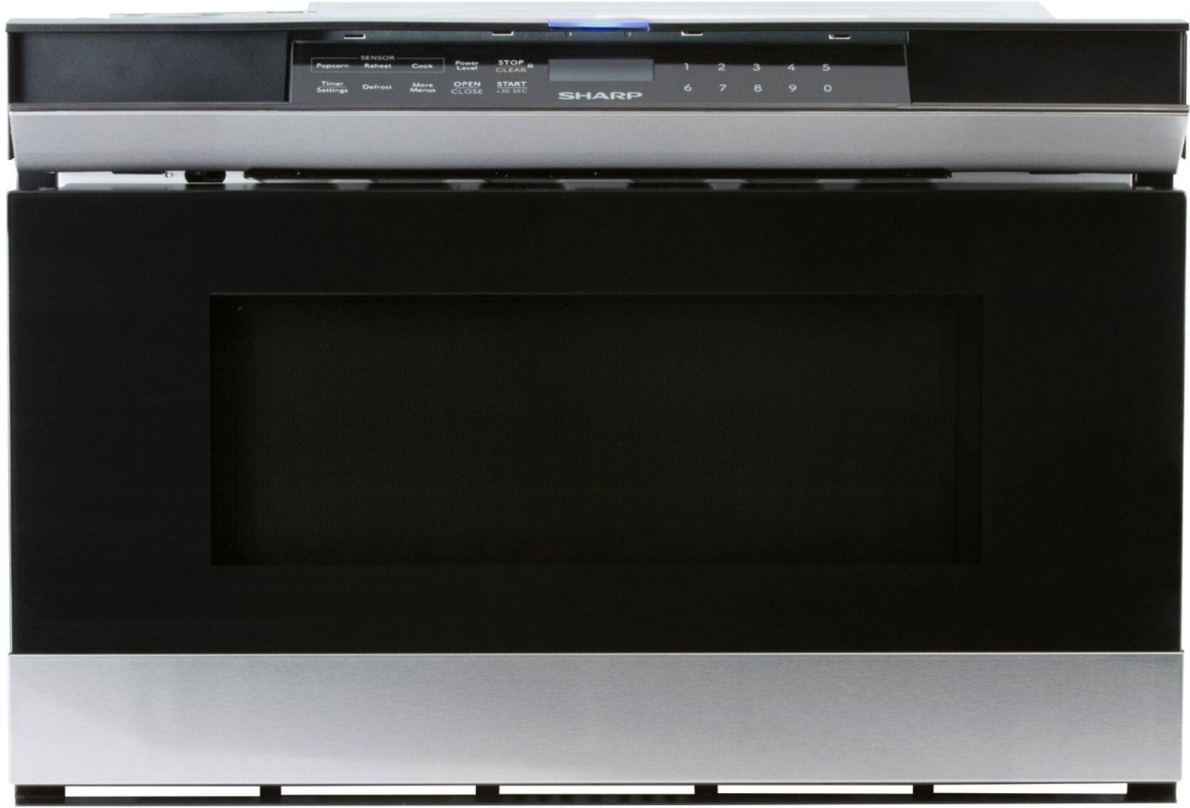 Sharp - 24" 1.2 Cu. Ft. Built-In Microwave Drawer - Stainless Steel And Black Glass - Alt_View_Standard_16
