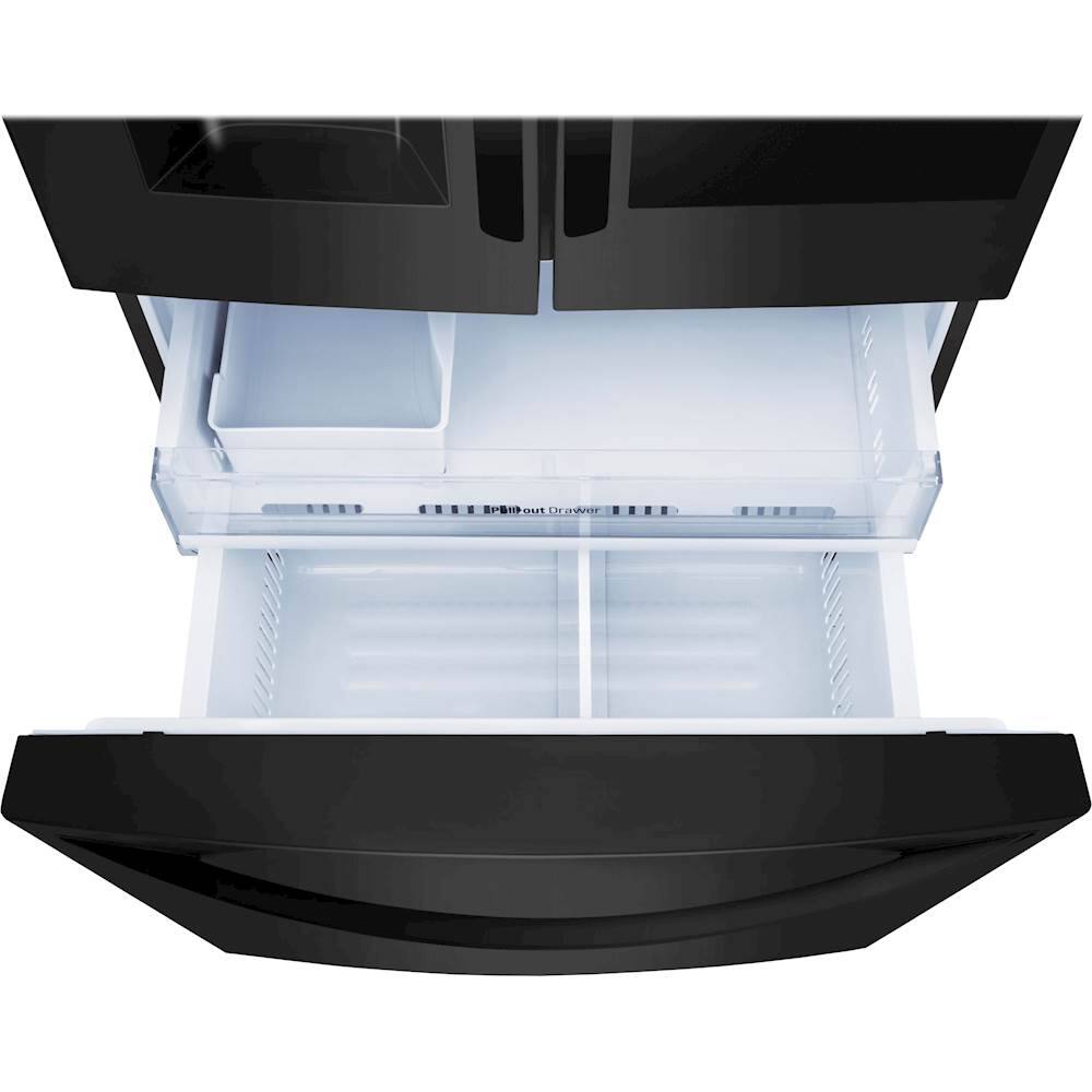 LG - 27.5 Cu. Ft. French InstaView Door-in-Door Smart Wi-Fi Enabled Refrigerator - PrintProof Matte Black Stainless Steel - Alt_View_Standard_3