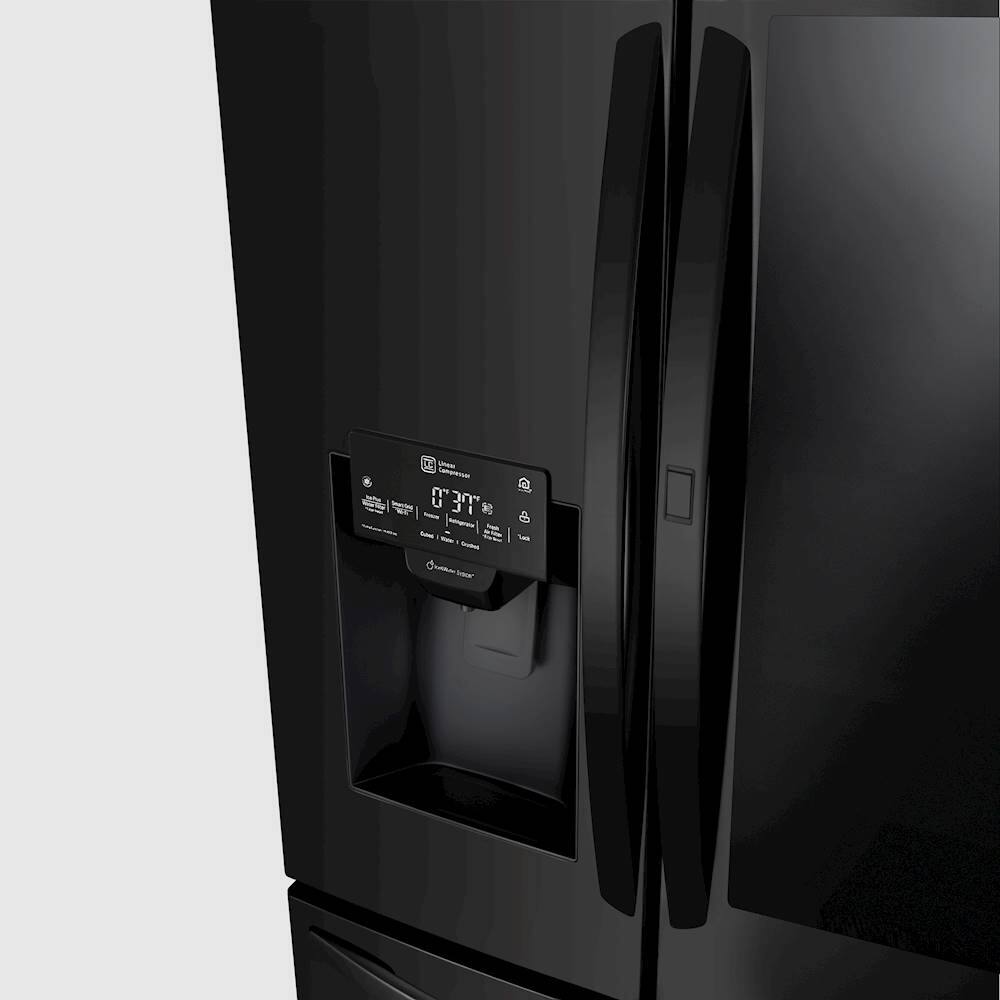 LG - 27.5 Cu. Ft. French InstaView Door-in-Door Smart Wi-Fi Enabled Refrigerator - PrintProof Matte Black Stainless Steel - Alt_View_Standard_5