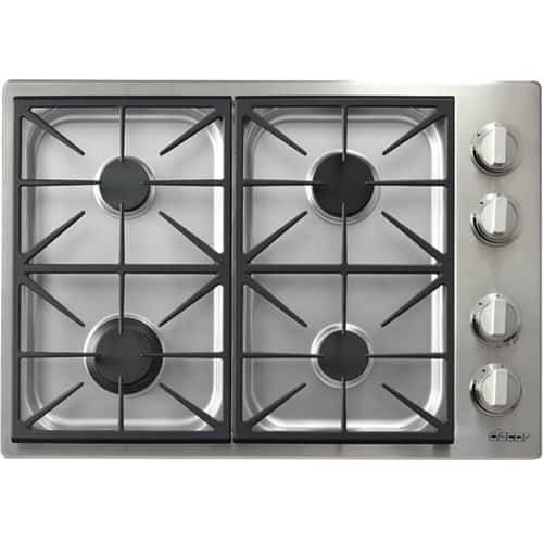 Dacor - Heritage 30" Gas Cooktop - Stainless steel - Front_Standard