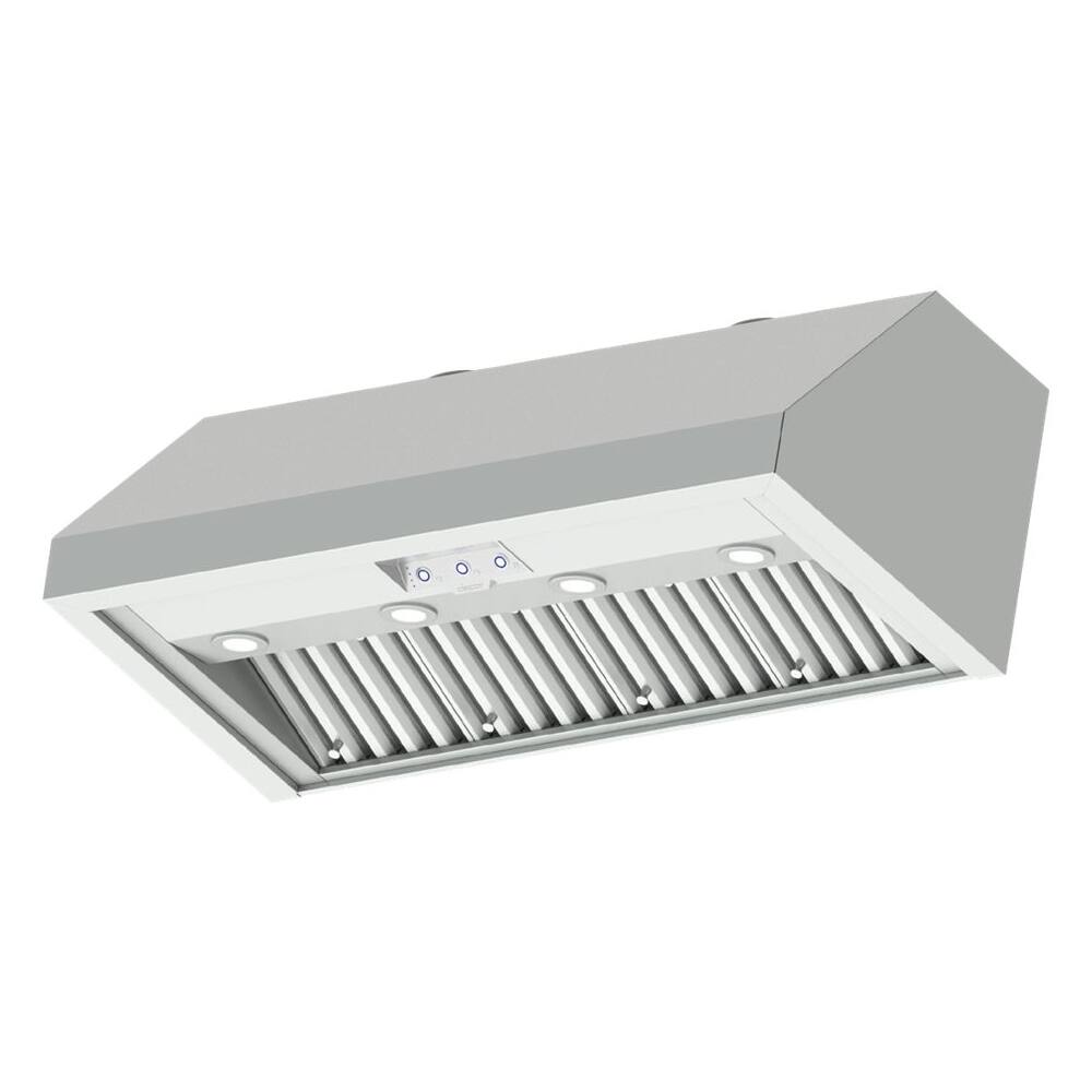 Dacor - Heritage Pro 48" Externally Vented Range Hood - Stainless steel - Front_Zoom