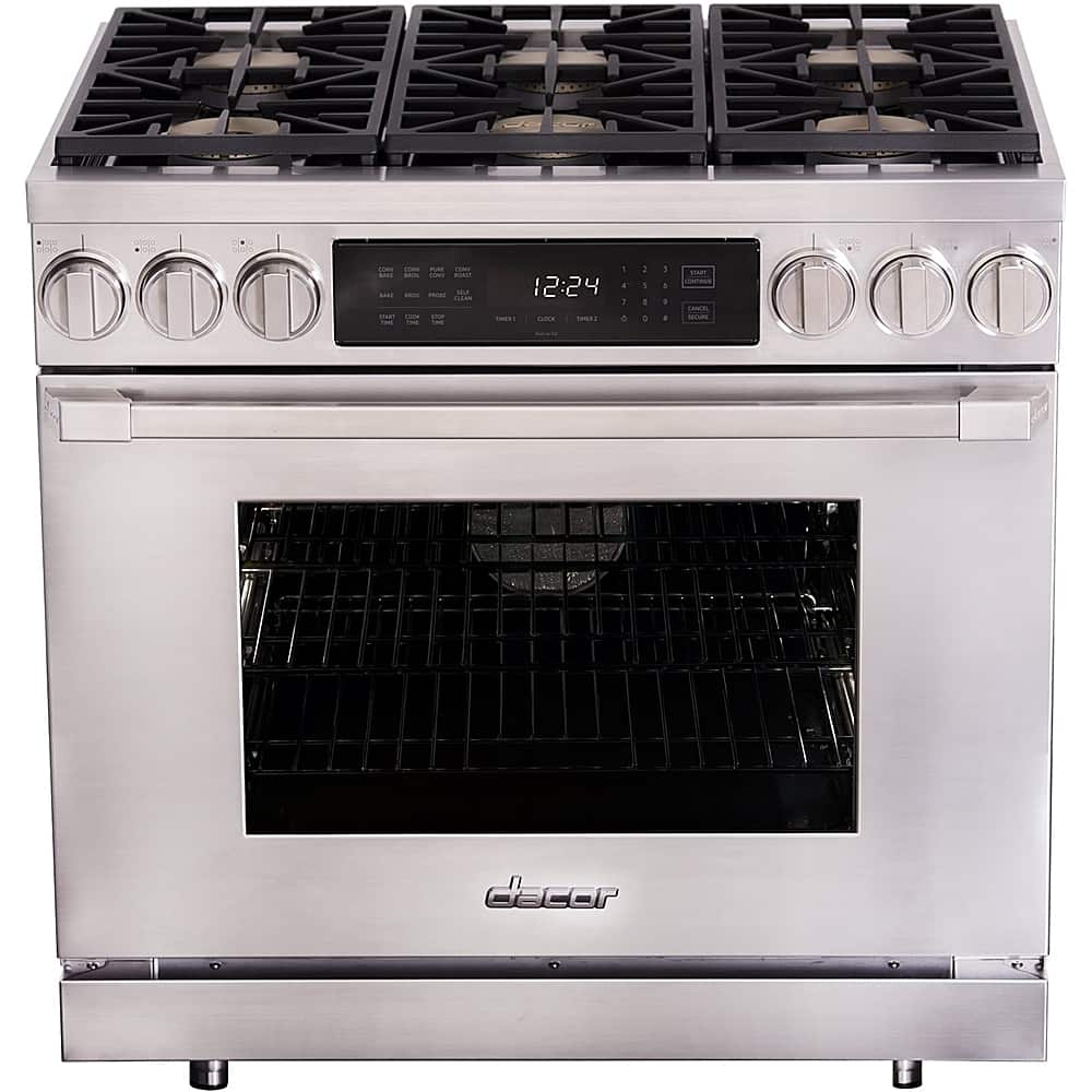 Dacor - 5.2 Cu. Ft. Self-Cleaning Freestanding Dual Fuel Convection ...