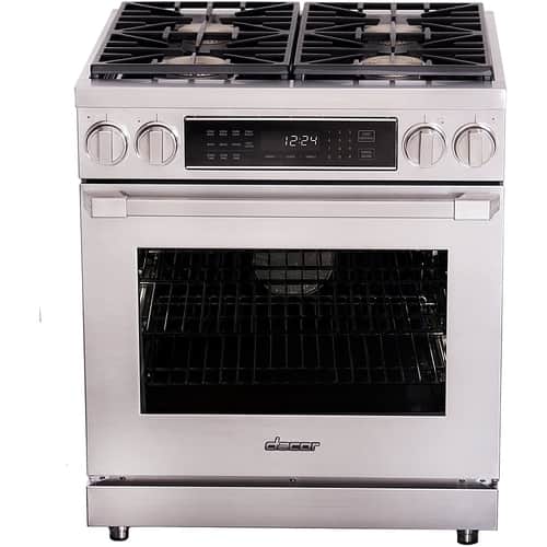 Dacor - 5.2 Cu. Ft. Self-Cleaning Freestanding Dual Fuel Convection Range - Stainless steel - Front_Standard