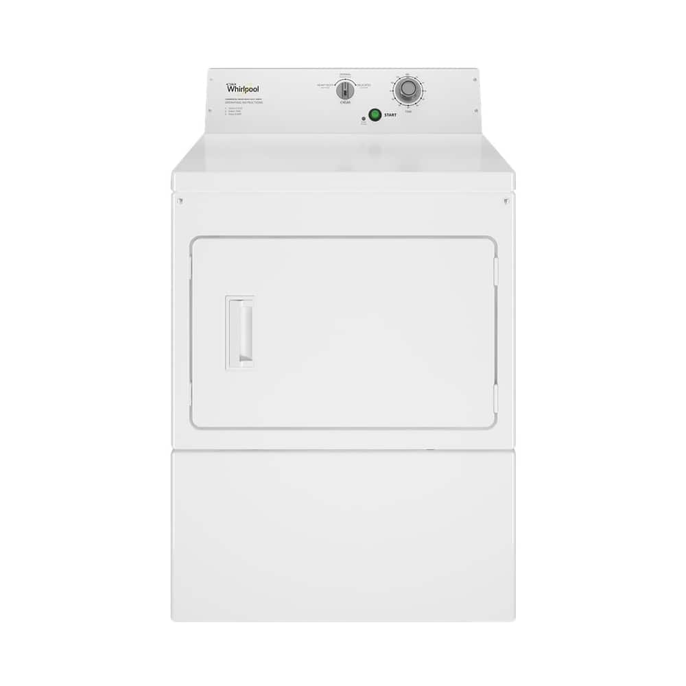 Whirlpool - 7.4 Cu. Ft. 3-Cycle Commercial Electric Dryer - Front_Zoom