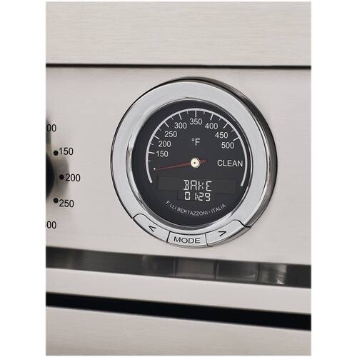 Bertazzoni - 5.7 Cu. Ft. Self-Cleaning Freestanding Electric Induction Convection Range - Stainless steel - Alt_View_Standard_12