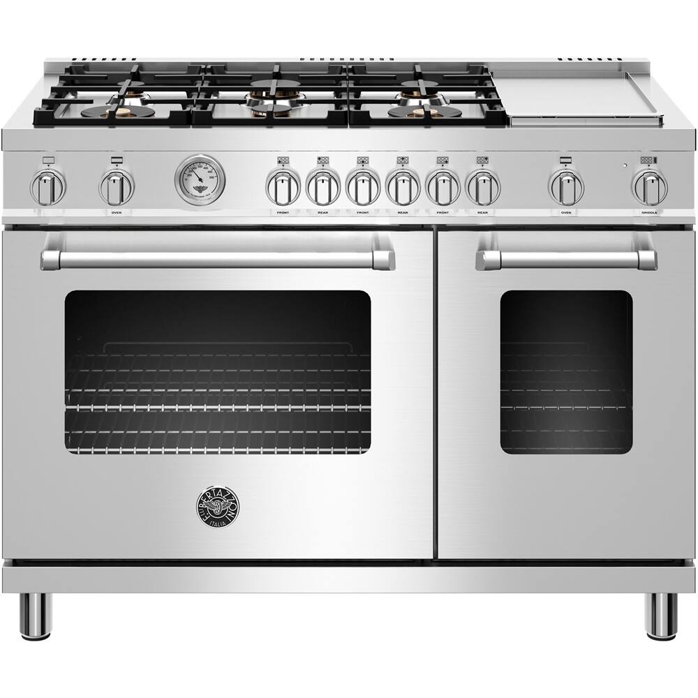 Bertazzoni Freestanding Double Oven Gas Convection Range Stainless