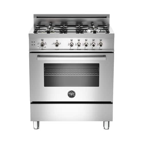 Bertazzoni - 3.6 Cu. Ft. Freestanding Gas Convection Range - Stainless steel - Front_Standard