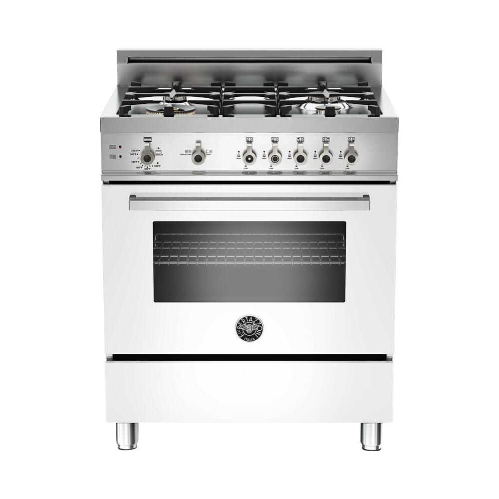 Bertazzoni 3.6 Cu. Ft. Freestanding Gas Convection Range White at Pacific Sales