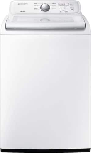 Samsung - 4.5 Cu. Ft. 8-Cycle Top-Loading Washer - White - Front_Standard
