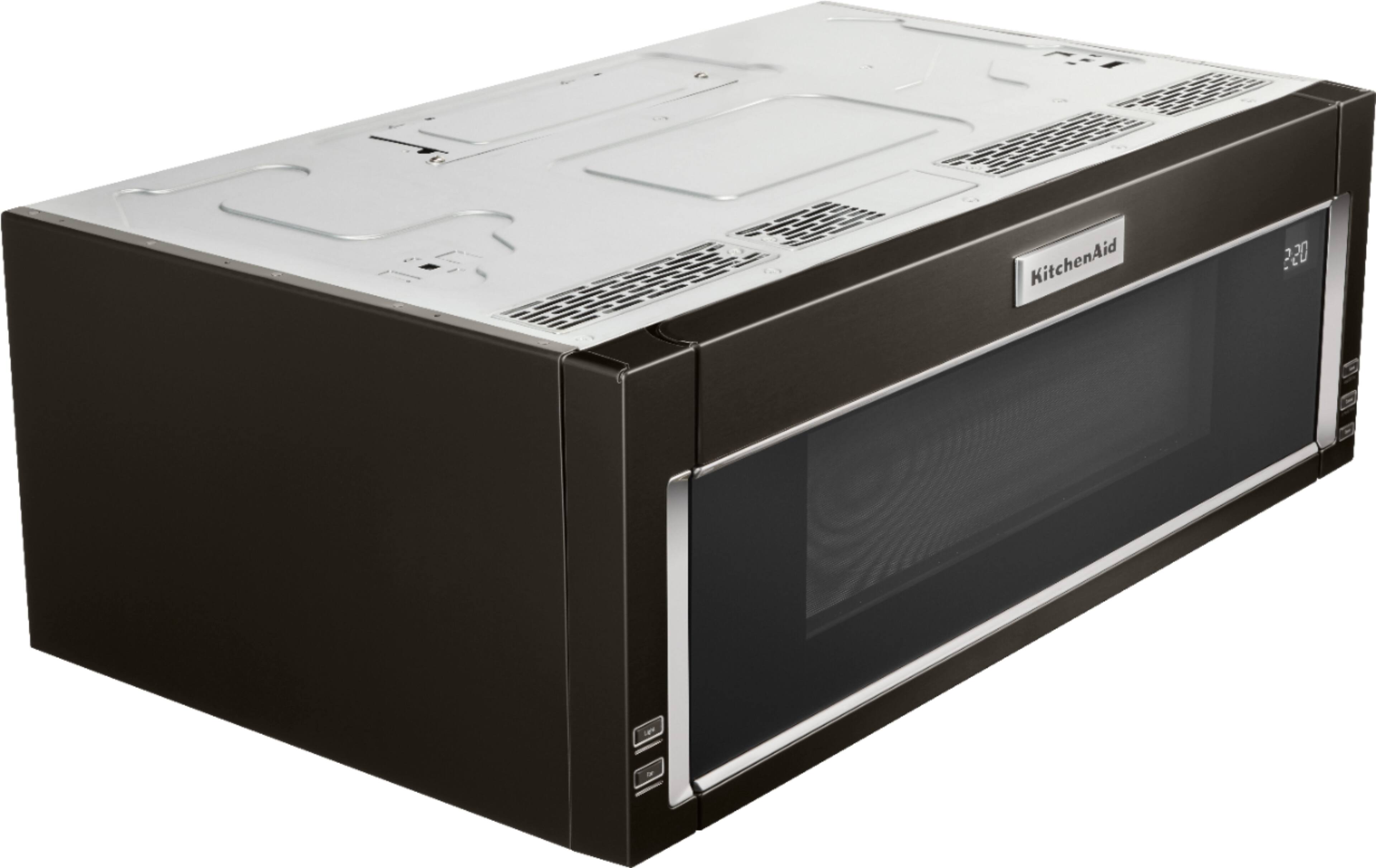 KitchenAid - 1.1 Cu. Ft. Over-the-Range Microwave with Sensor Cooking - Black stainless steel - Alt_View_Standard_11