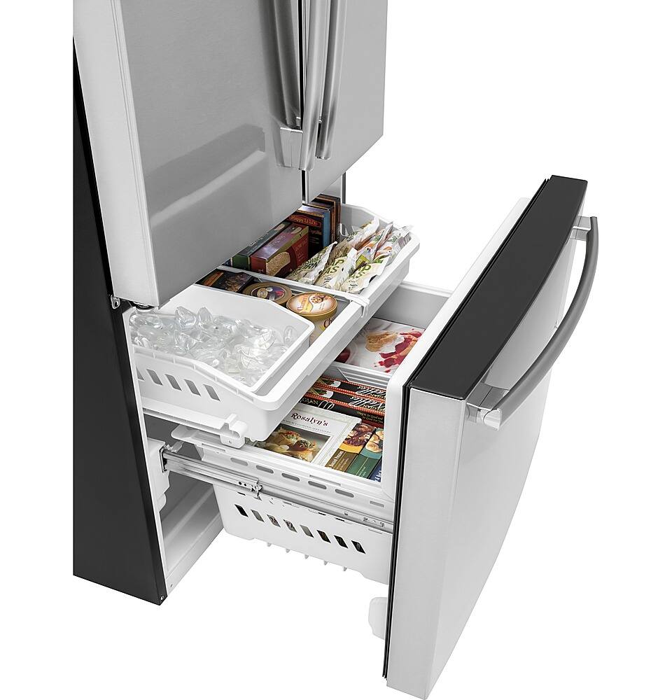 GE - 27 Cu. Ft. French Door Refrigerator - Stainless steel - Alt_View_Standard_16