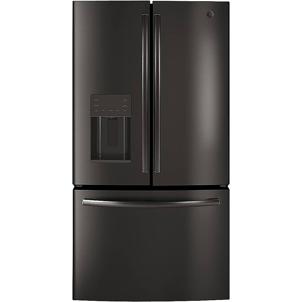 French Door Refrigerators Pacific S Ge 25 Cu Ft French Door Refrigerator Black Stainless Steel