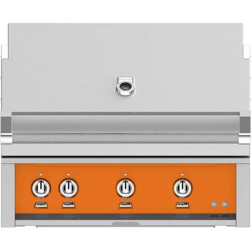 Hestan - 36" Built-In Gas Grill - Orange - Angle_Standard