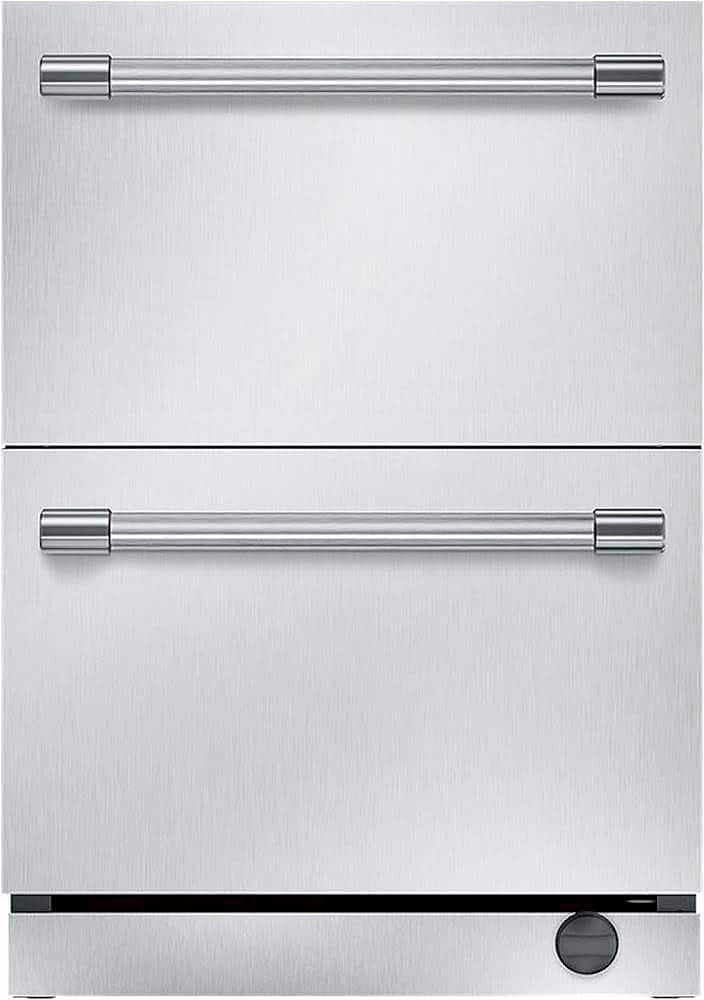 Thermador - 5.0 Cu. Ft. Built-In Mini Fridge - Stainless steel - Front_Zoom