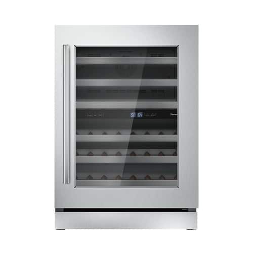 Thermador - 41-Bottle Built-In Dual Zone Wine Cooler - Stainless steel - Front_Standard