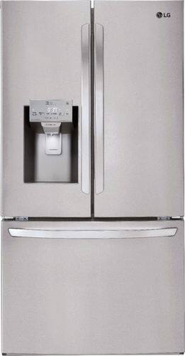 LG - 26.2 Cu. Ft. French Door Smart Wi-Fi Enabled Refrigerator - PrintProof Stainless Steel - Front_Standard