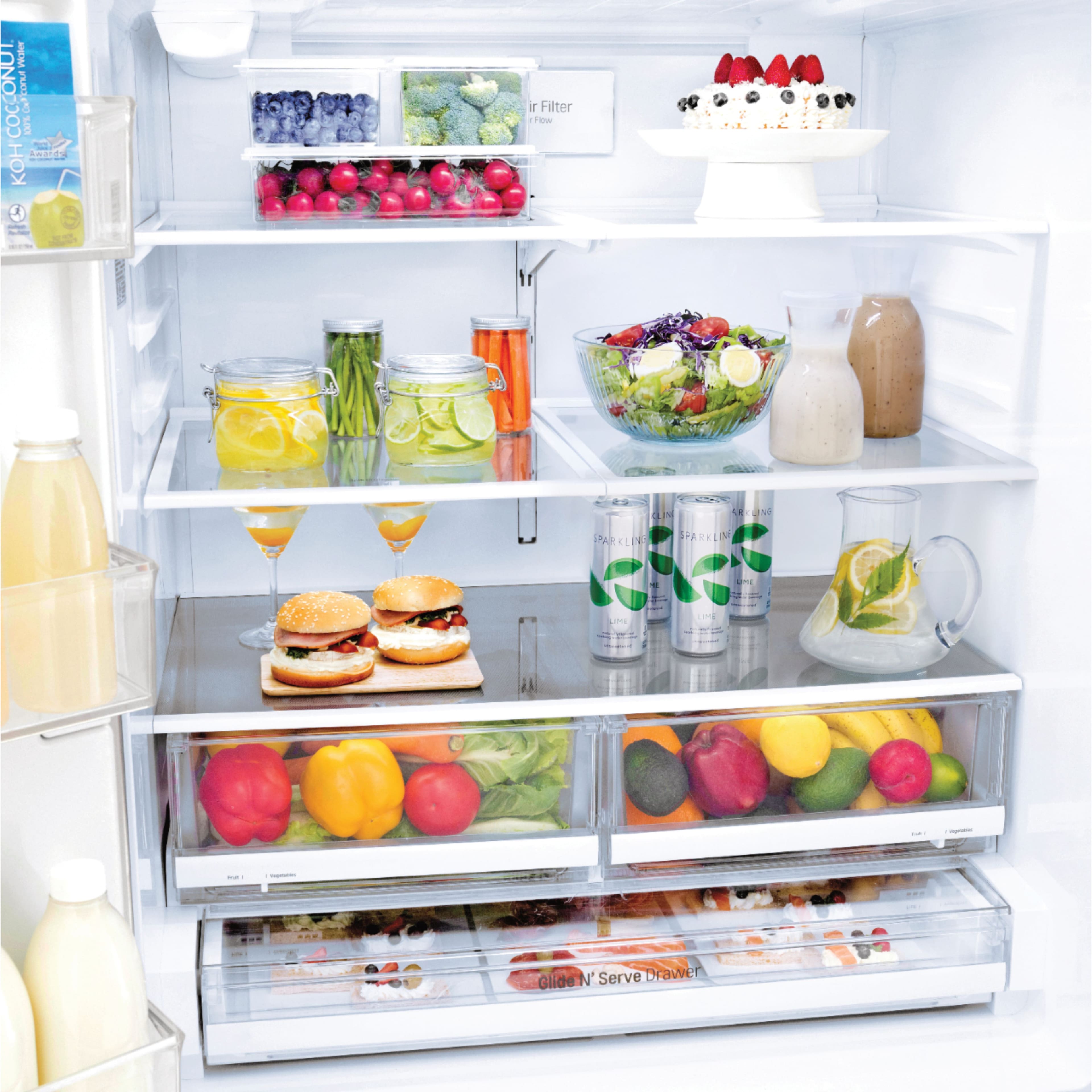 LG - 26.2 Cu. Ft. French Door Smart Wi-Fi Enabled Refrigerator - PrintProof Stainless Steel - Alt_View_Standard_14