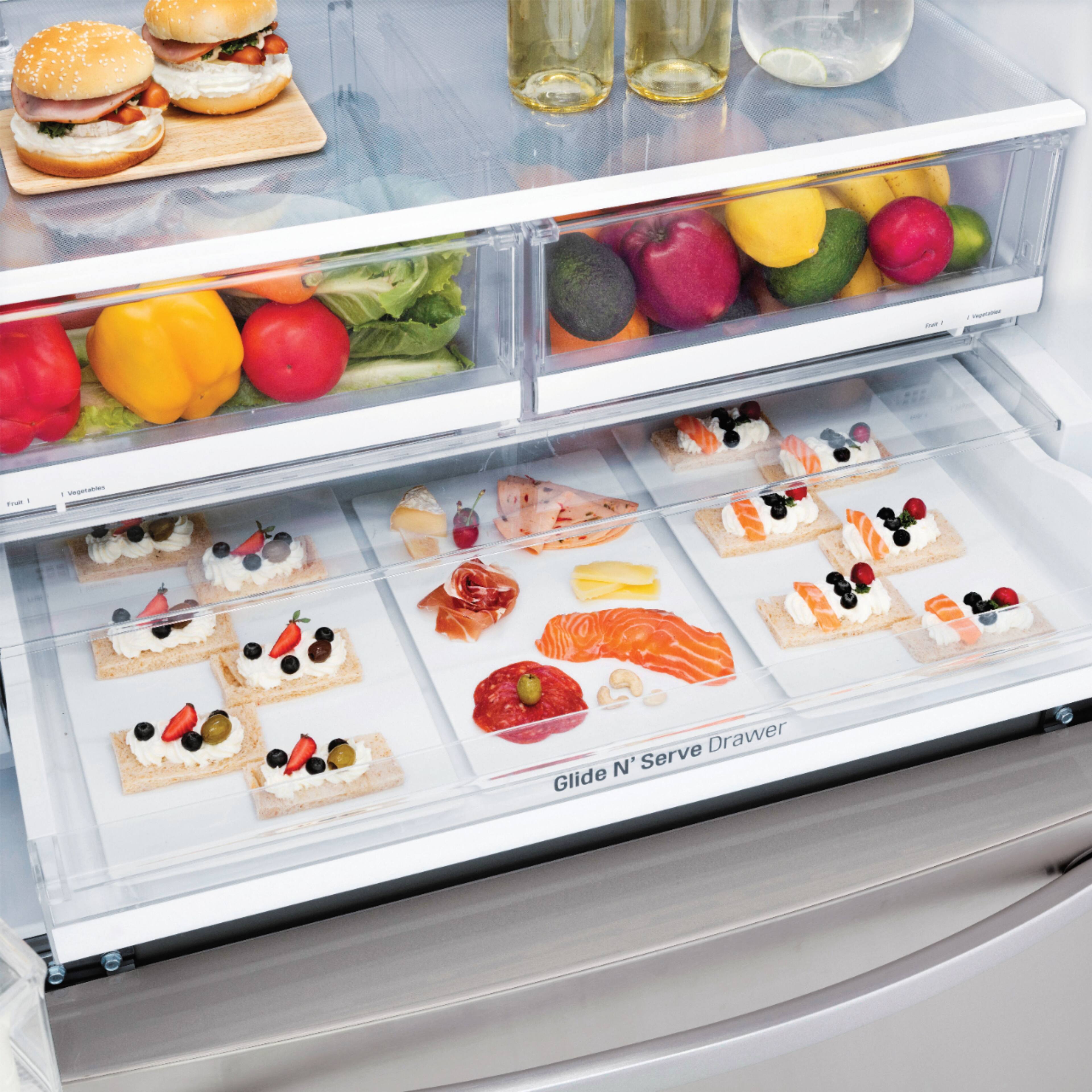 LG - 26.2 Cu. Ft. French Door Smart Wi-Fi Enabled Refrigerator - PrintProof Stainless Steel - Alt_View_Standard_18