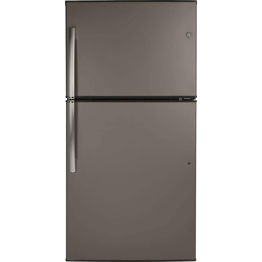 GE 21 2 Cu Ft Top Freezer Refrigerator Slate At Pacific Sales   6250924 Sd 