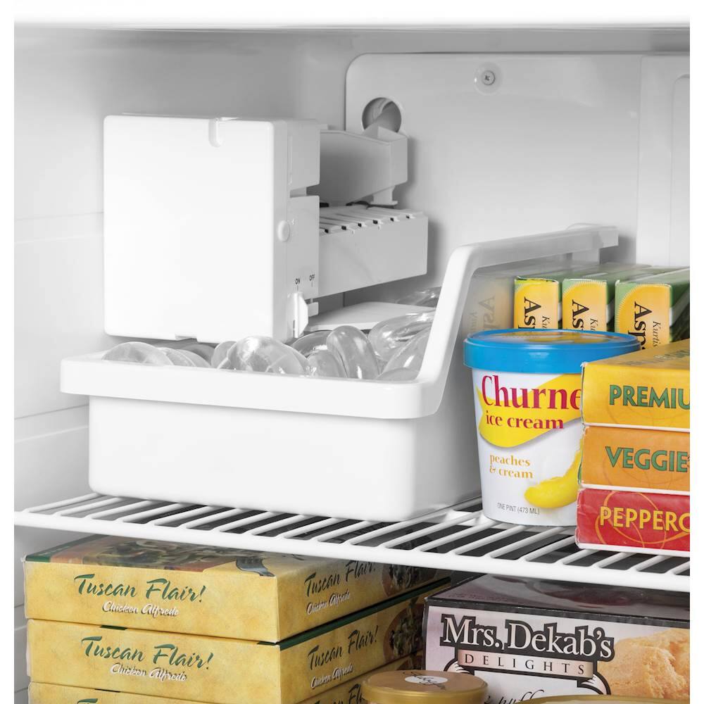 GE - 21.2 Cu. Ft. Top-Freezer Refrigerator - Slate - Alt_View_Standard_11