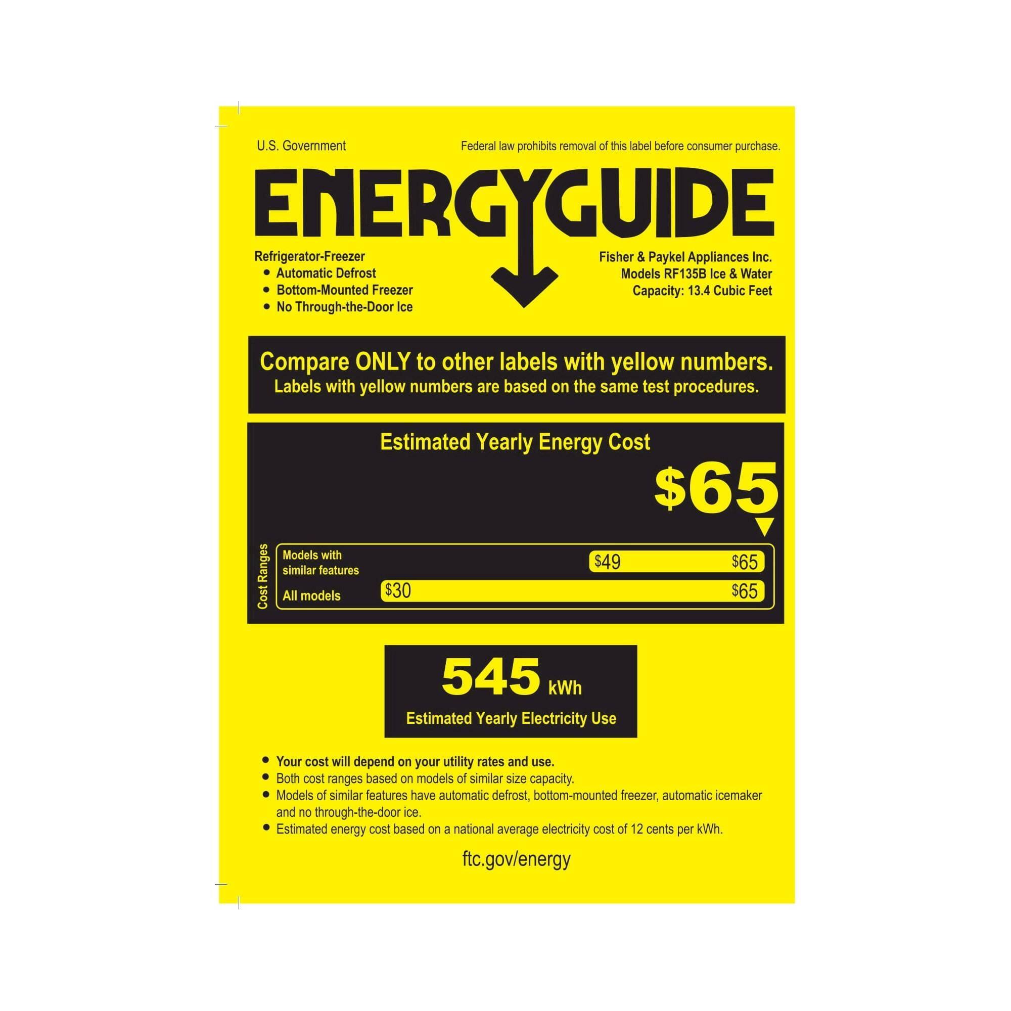 Fisher & Paykel 13.5 Cu. Ft. BottomFreezer CounterDepth