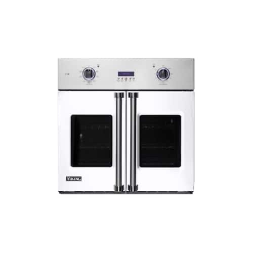 Viking - Professional 7 Series 29.5" Built-In Single Electric Convection Wall Oven - White - Front_Standard