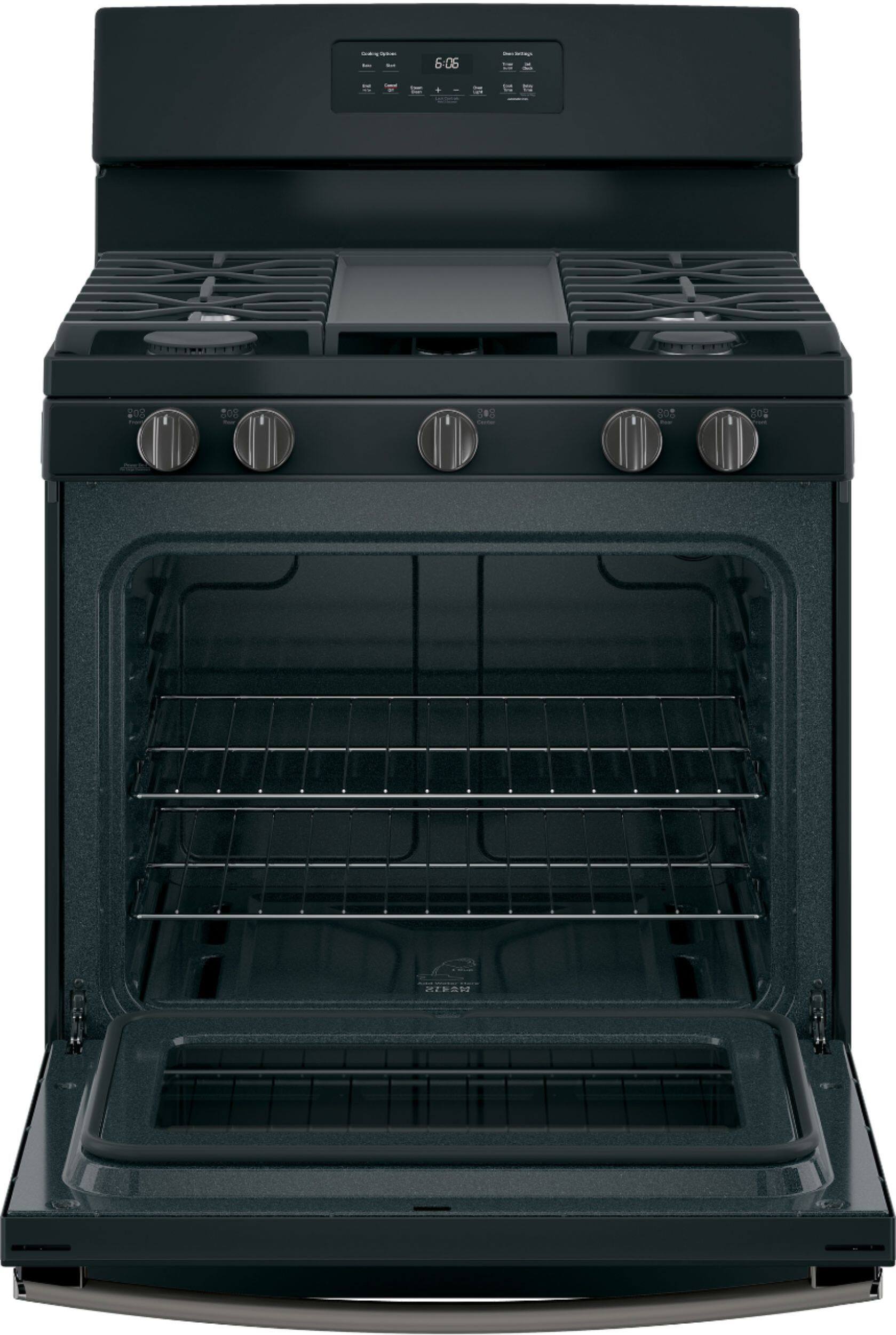 GE 5.0 Cu. Ft. Freestanding Gas Range Black Slate at Pacific Sales