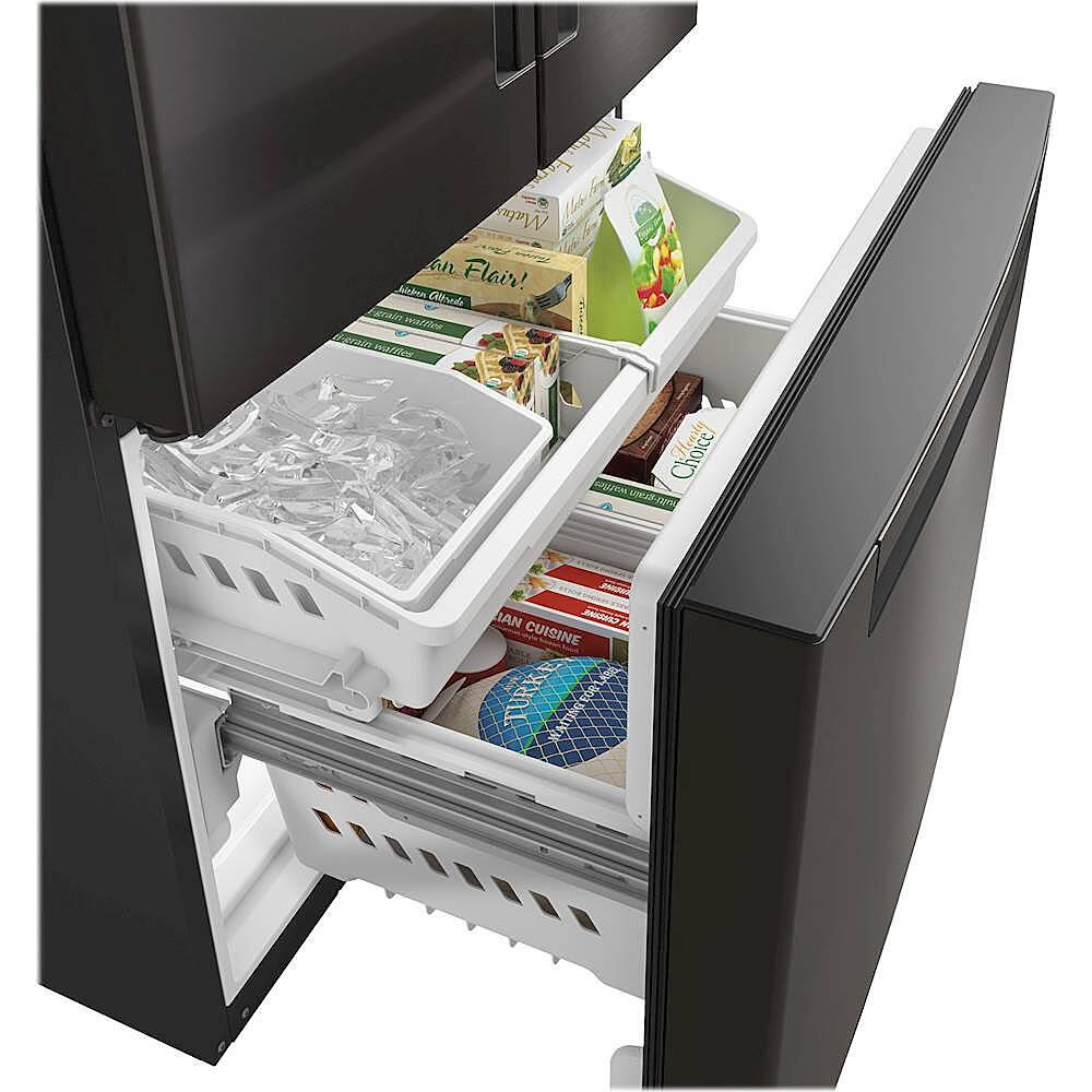 Haier - 27 Cu. Ft. French Door Refrigerator - Black stainless steel - Alt_View_Standard_11