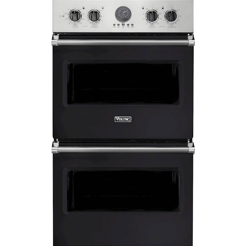 Viking - Professional 5 Series 30" Built-In Double Electric Convection Wall Oven - Graphite Gray - Front_Zoom