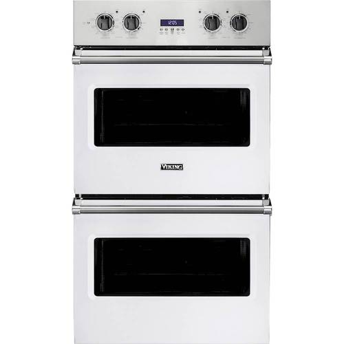 Viking - Professional 5 Series 30" Built-In Double Electric Convection Wall Oven - White - Front_Standard