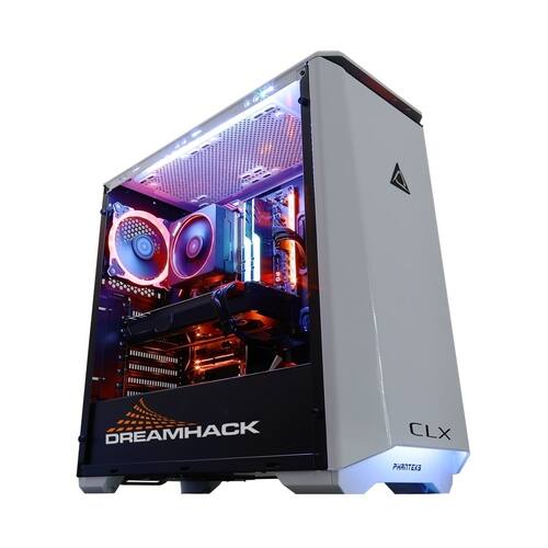 CLX - Gaming Desktop - AMD Ryzen 7-Series - 16GB Memory - AMD Radeon RX 580 - 2TB Hard Drive + 250GB Solid State Drive - White/Multicolor