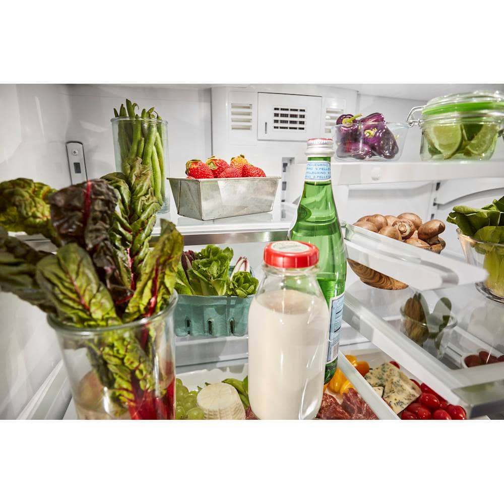 KitchenAid - 27 Cu. Ft. French Door Refrigerator - Black stainless steel - Alt_View_Standard_11