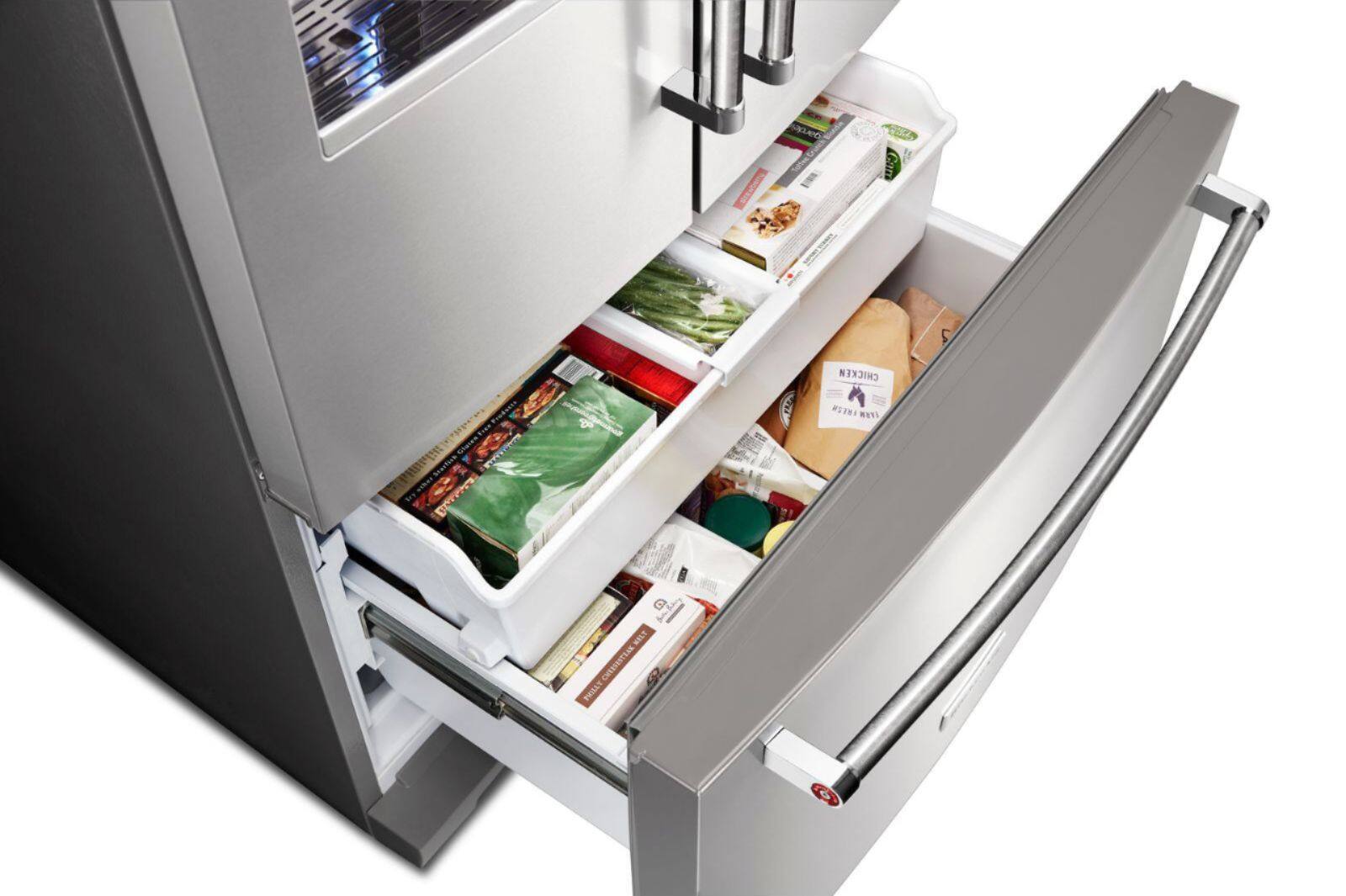 KitchenAid - 27 Cu. Ft. French Door Refrigerator - Printshield Stainless - Alt_View_Standard_13