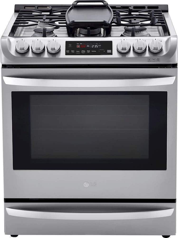 LG 6.3 Cu. Ft. SelfCleaning SlideIn Dual Fuel Range with ProBake