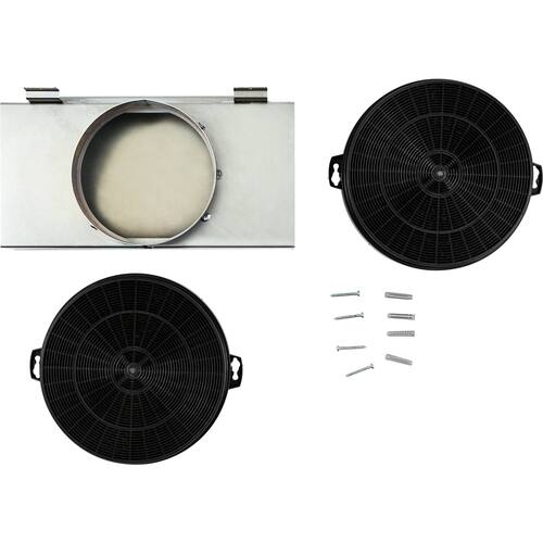 Fisher & Paykel - Recirculating Kit for Fisher & Paykel HC24DTXB2 and HC36DTXB2 Hoods - Stainless steel - Front_Standard