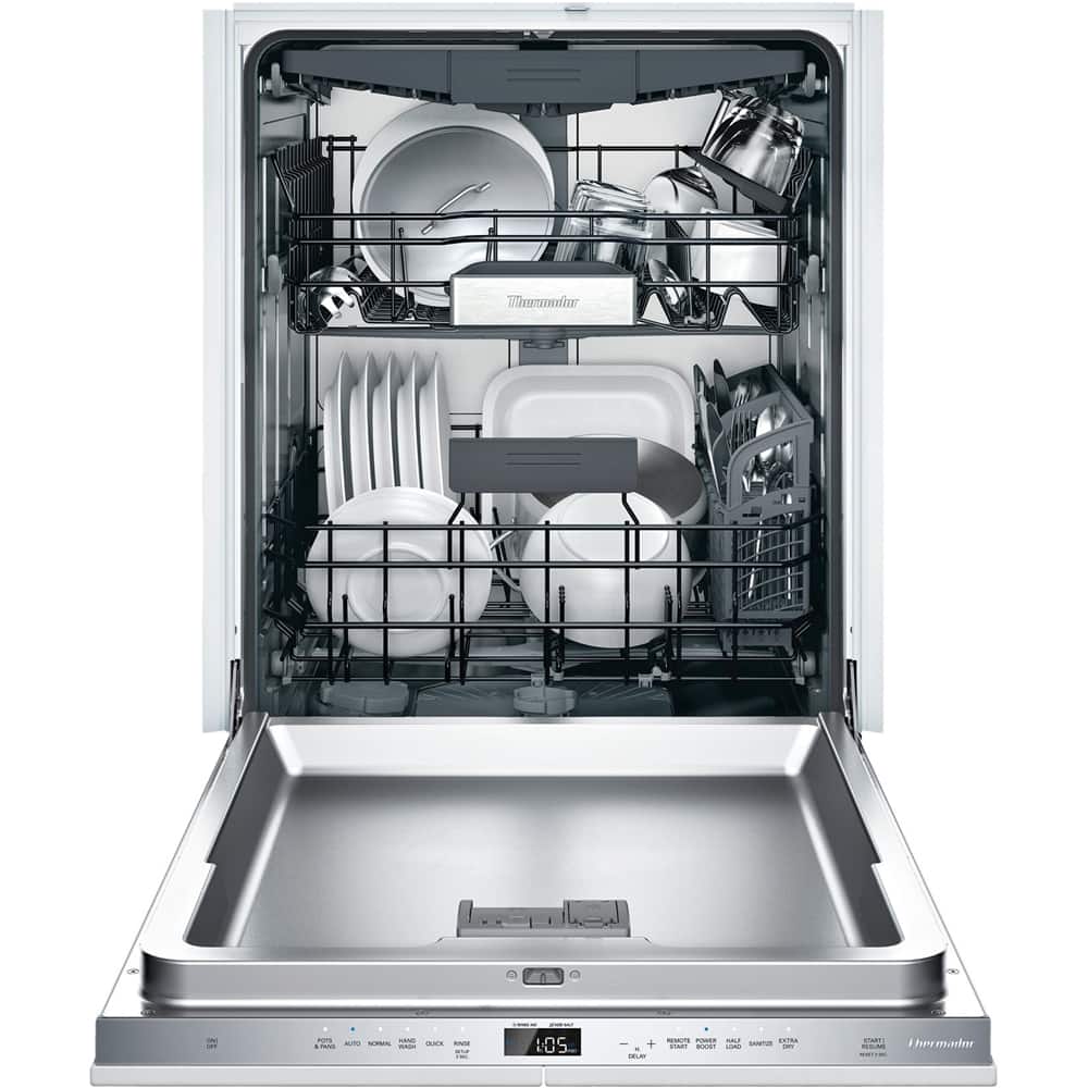 Thermador - 24" Top Control Built-In Dishwasher with Stainless Steel Tub - Front_Zoom