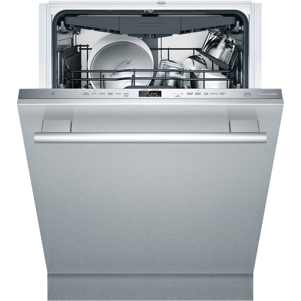 Thermador - 24" Top Control Built-In Dishwasher with Stainless Steel Tub - Stainless steel - Front_Zoom