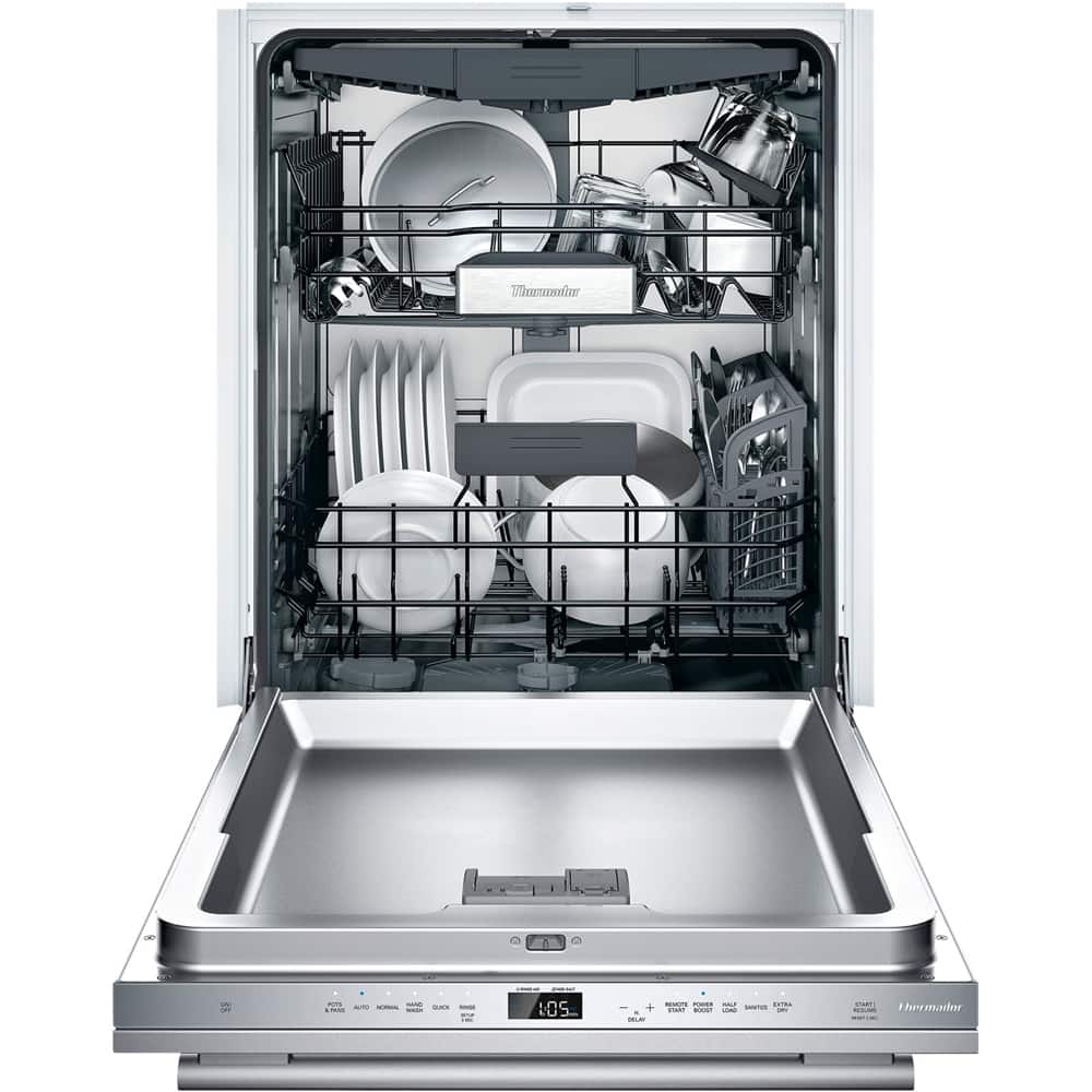 Thermador - 24" Top Control Built-In Dishwasher with Stainless Steel Tub - Stainless steel - Alt_View_Standard_11