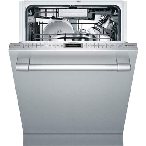 Thermador - 24" Top Control Built-In Dishwasher with Stainless Steel Tub - Stainless steel - Front_Standard