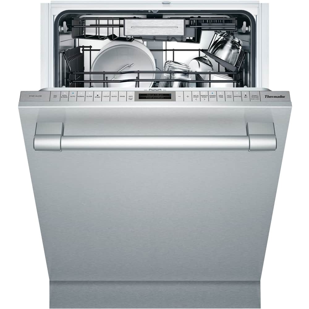 Thermador - 24" Top Control Built-In Dishwasher with Stainless Steel Tub - Stainless steel - Front_Zoom