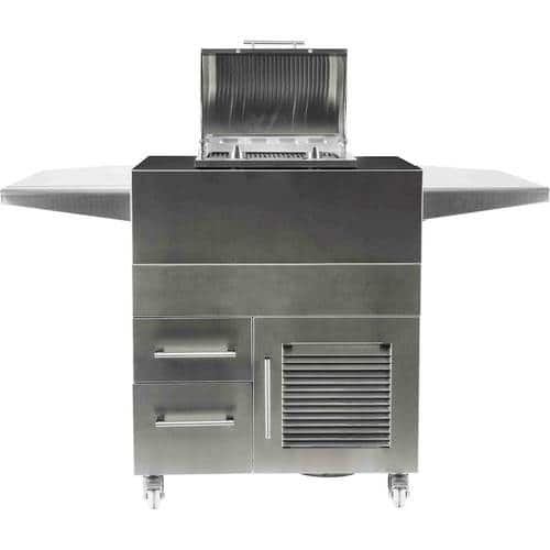 Coyote - Island Cart for C1EL120SM Electric Grill - Stainless Steel - Alt_View_Standard_11