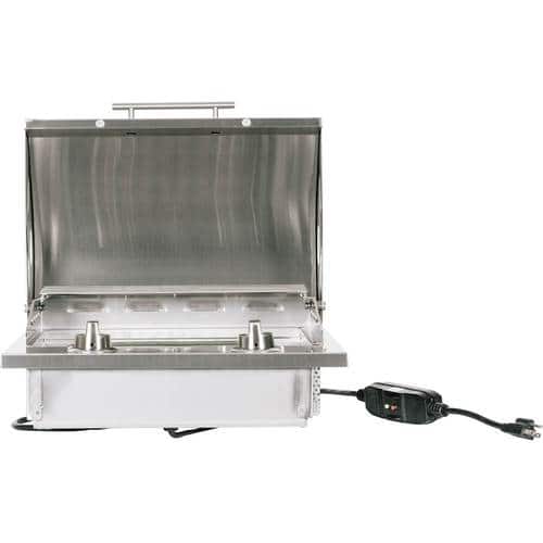 Coyote - Island Cart for C1EL120SM Electric Grill - Stainless Steel - Alt_View_Standard_14