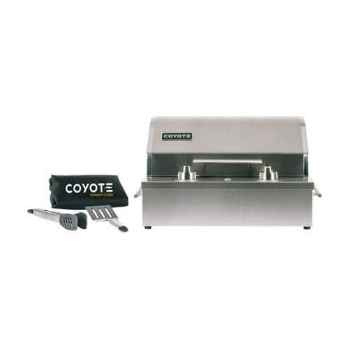 Coyote - Island Cart for C1EL120SM Electric Grill - Stainless Steel - Alt_View_Standard_15
