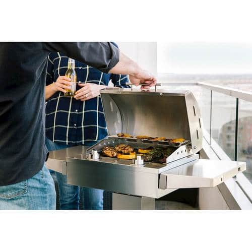 Coyote - Island Cart for C1EL120SM Electric Grill - Stainless Steel - Alt_View_Standard_20