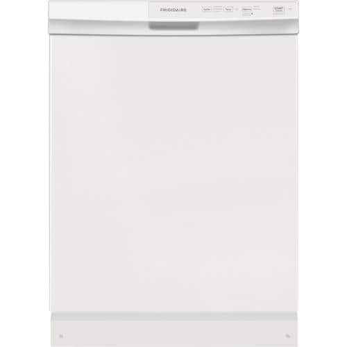 Frigidaire - 24" Front Control Tall Tub Built-In Dishwasher - White - Front_Standard