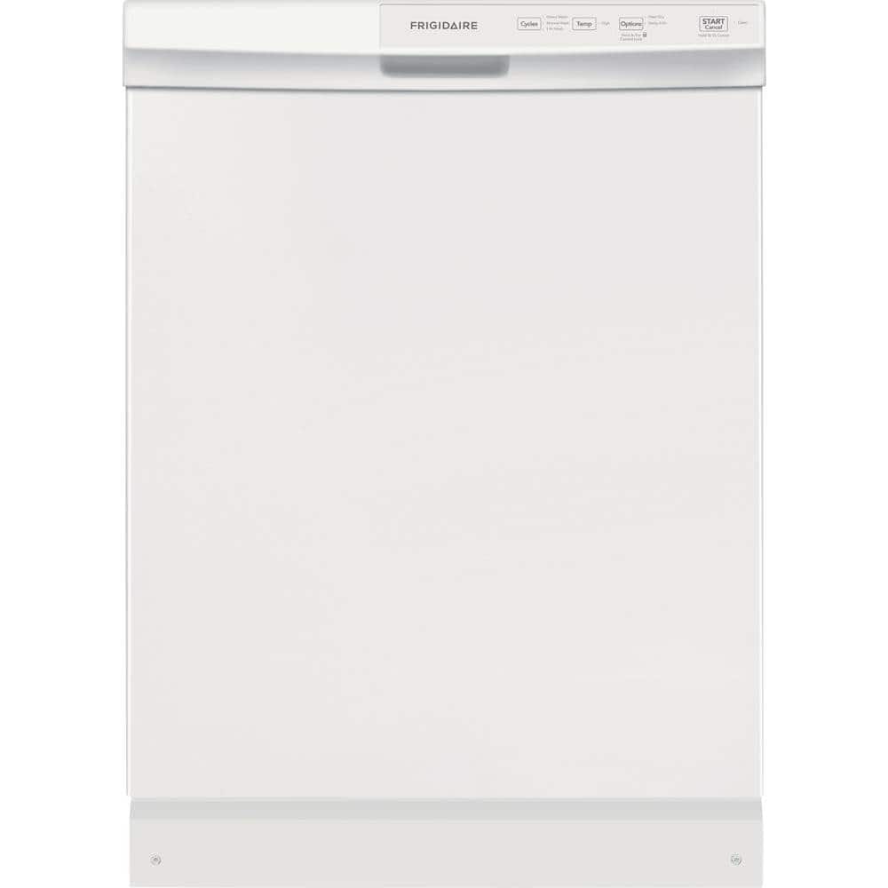 Frigidaire - 24" Front Control Tall Tub Built-In Dishwasher - White - Front_Zoom