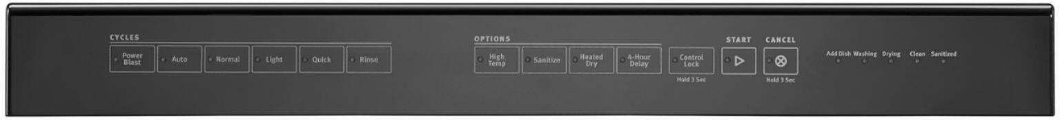 Maytag - 24" Front Control Built-In Dishwasher with Stainless Steel Tub - Black - Alt_View_Standard_1