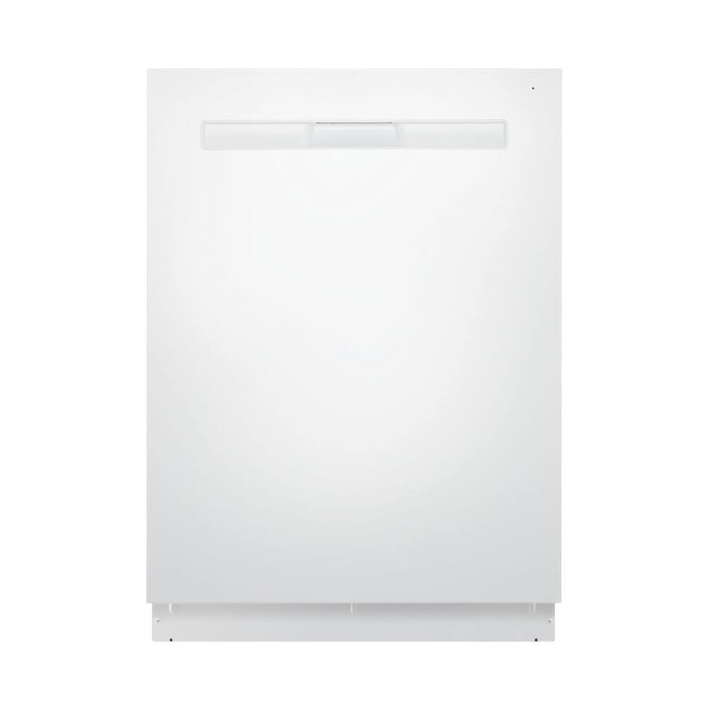 Maytag - 24" Top Control Built-In Dishwasher with Stainless Steel Tub - White - Front_Zoom