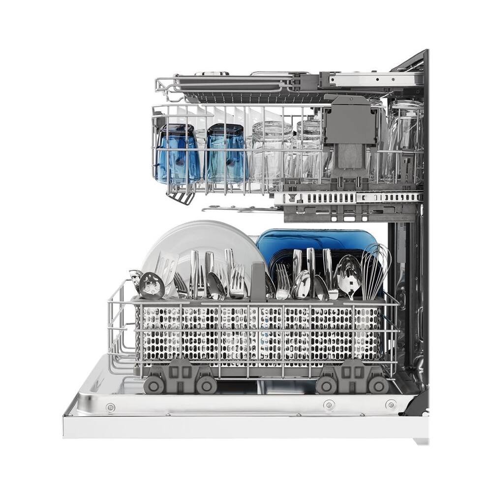 Maytag - 24" Top Control Built-In Dishwasher with Stainless Steel Tub - White - Alt_View_Standard_11